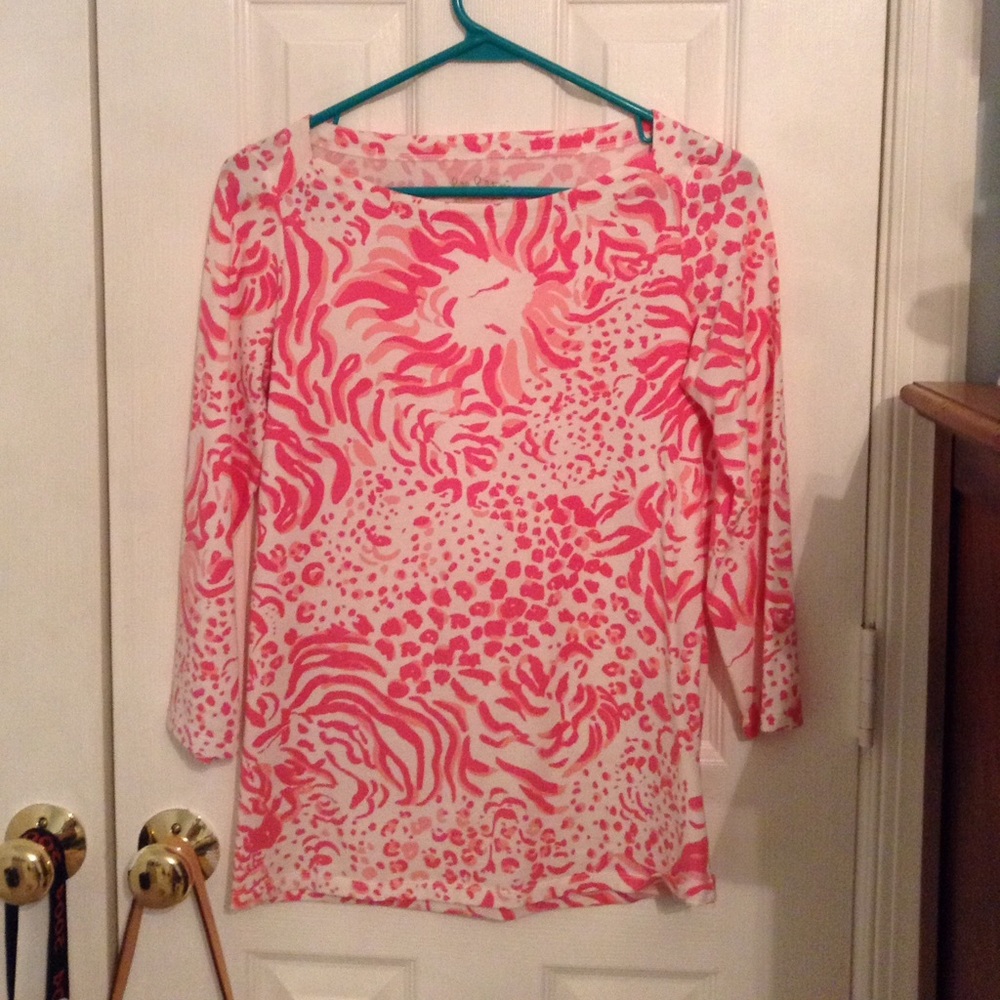 Lilly Pulitzer 3/4 Sleeve Top